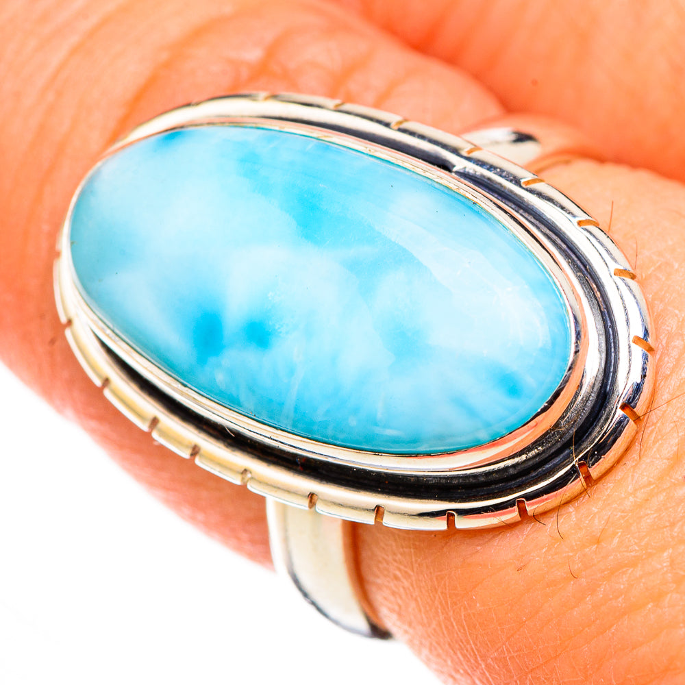 Larimar Rings handcrafted by Anasilvercos - RING126294
