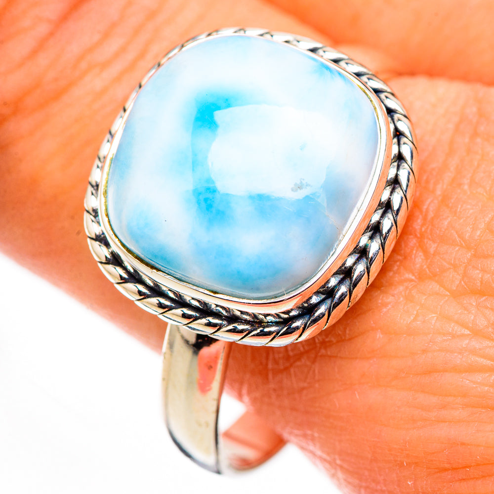 Larimar Rings handcrafted by Anasilvercos - RING126299