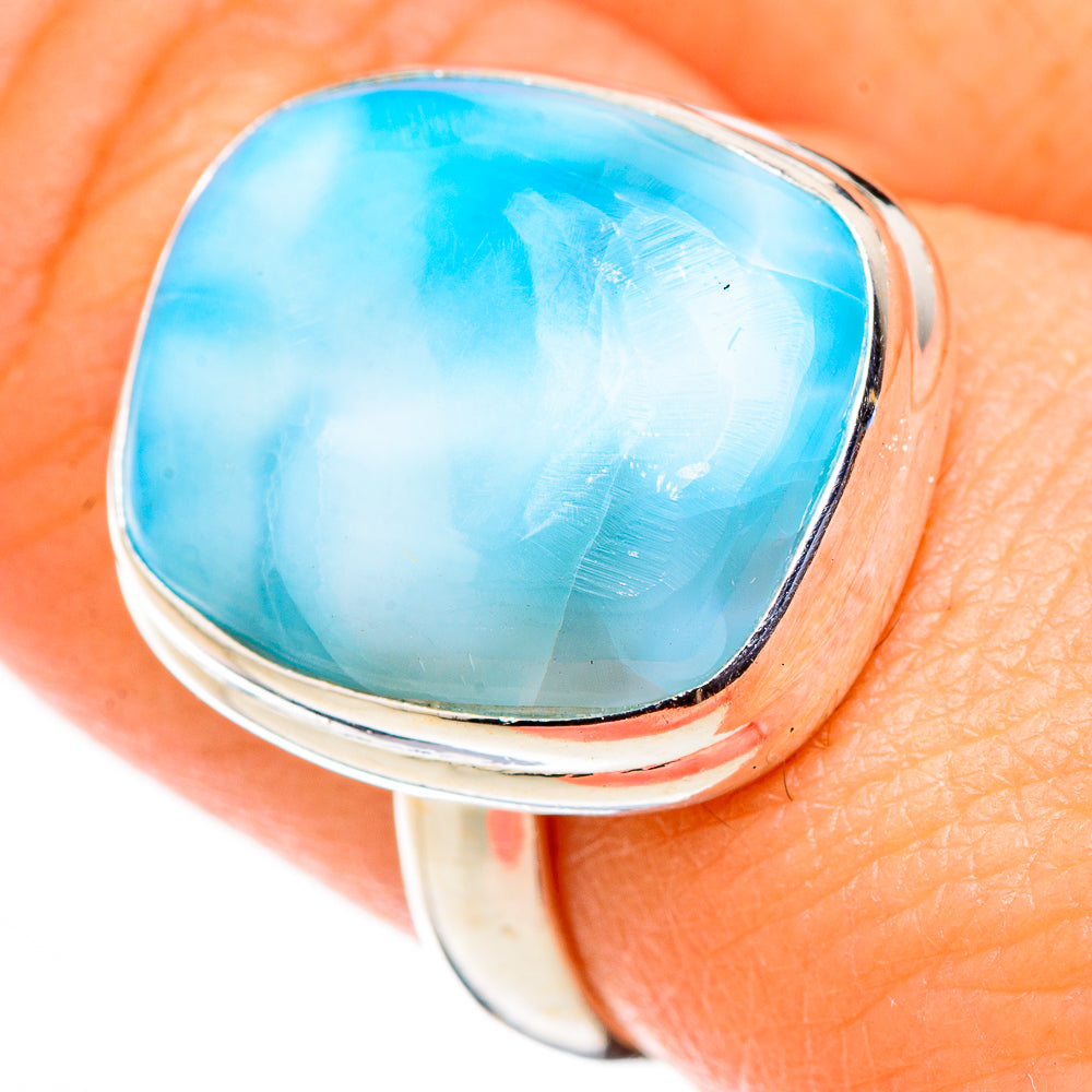 Larimar Rings handcrafted by Anasilvercos - RING126300