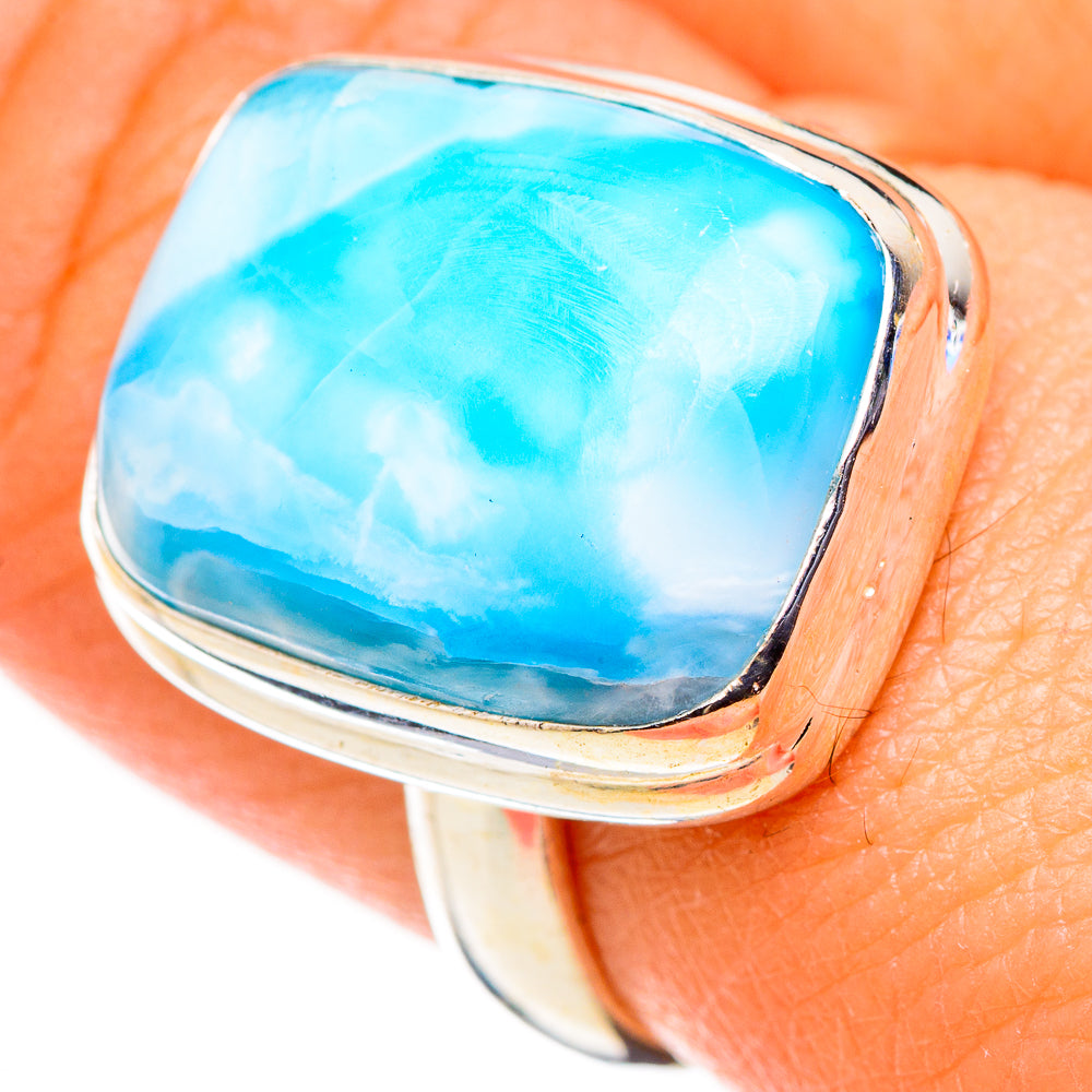 Larimar Rings handcrafted by Anasilvercos - RING126308
