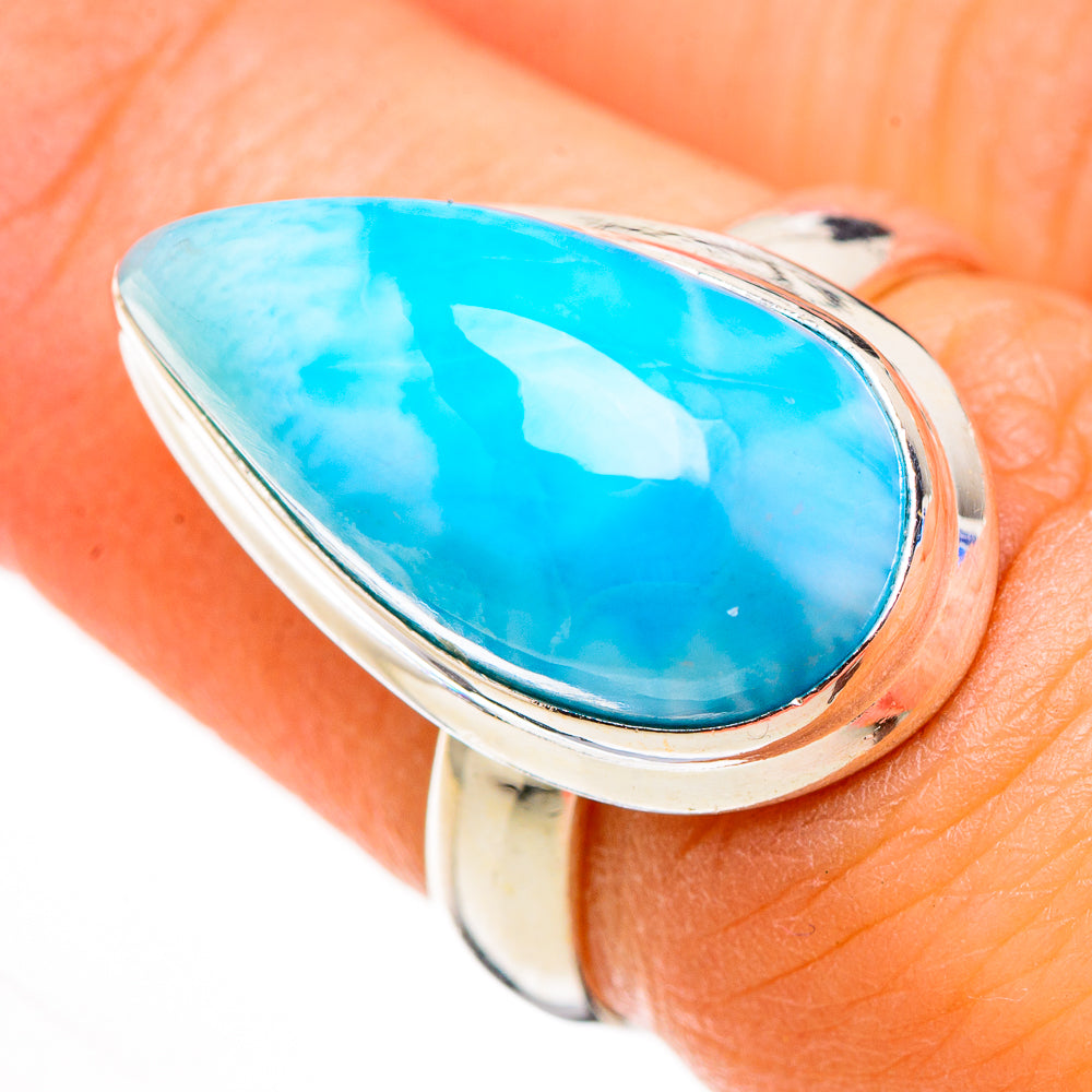Larimar Rings handcrafted by Anasilvercos - RING126310