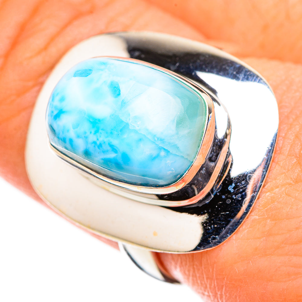 Larimar Rings handcrafted by Anasilvercos - RING126313