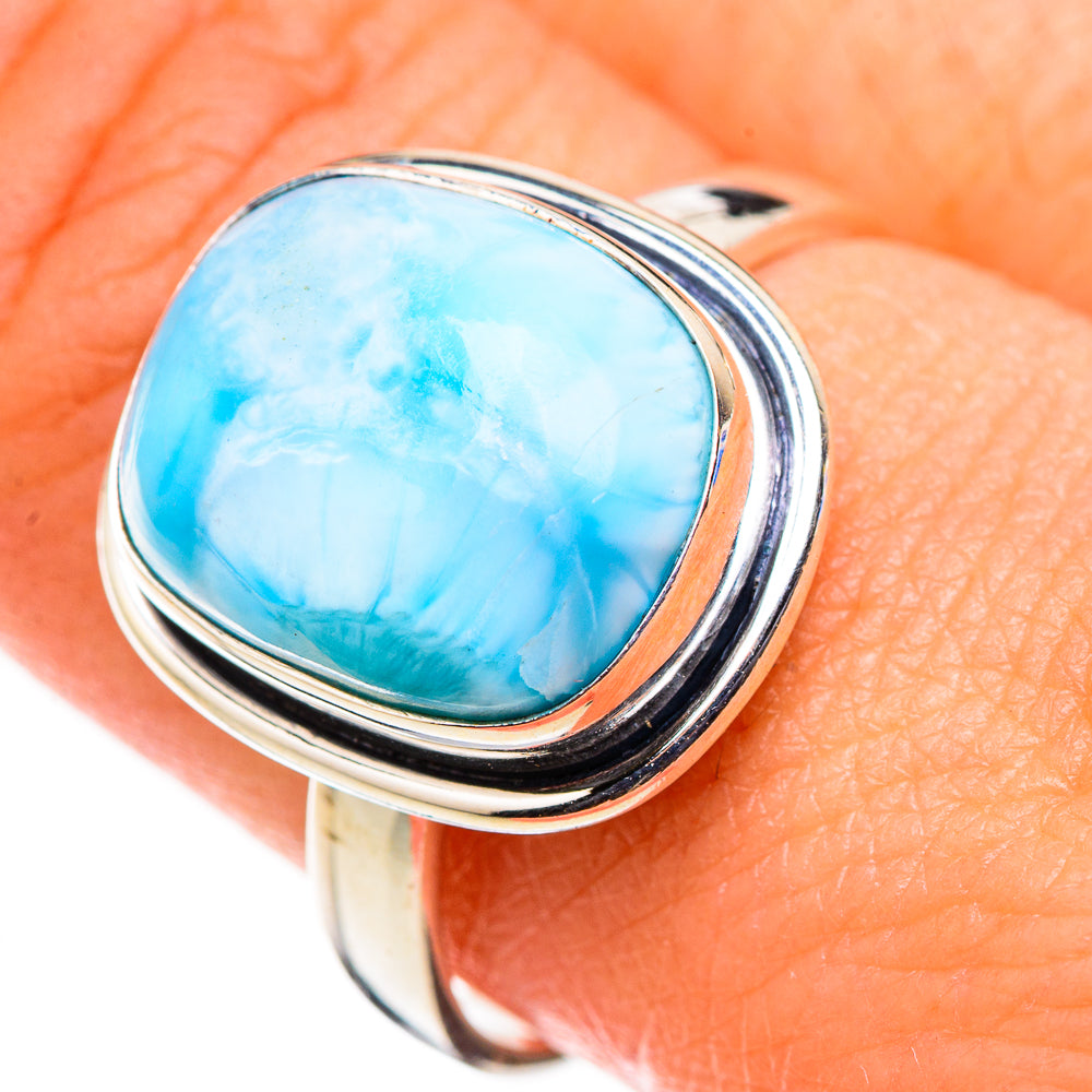 Larimar Rings handcrafted by Anasilvercos - RING126316