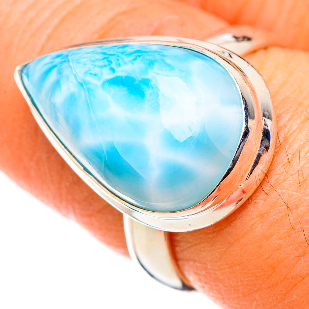 Larimar Rings handcrafted by Anasilvercos - RING126317