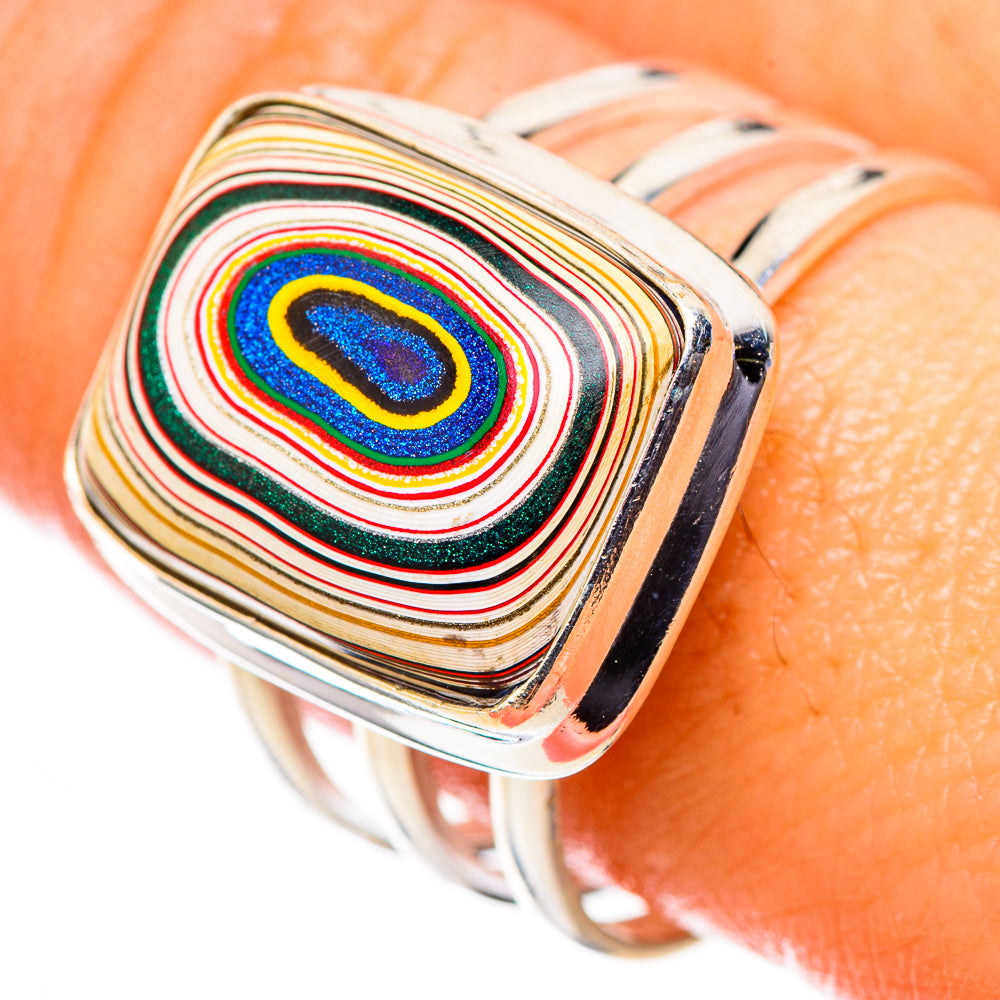 Fordite Rings handcrafted by Anasilvercos - RING126321