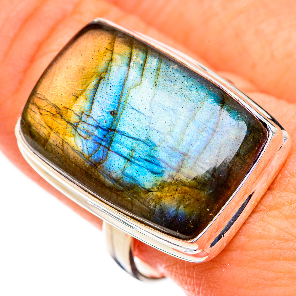Labradorite Rings handcrafted by Anasilvercos - RING126340