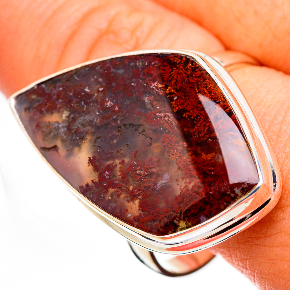 Plume Agate Rings handcrafted by Anasilvercos - RING126343