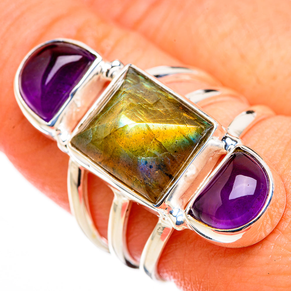 Labradorite Rings handcrafted by Anasilvercos - RING126356