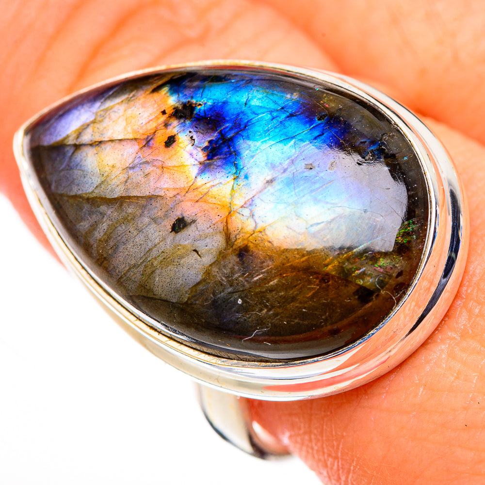 Labradorite Rings handcrafted by Anasilvercos - RING126357