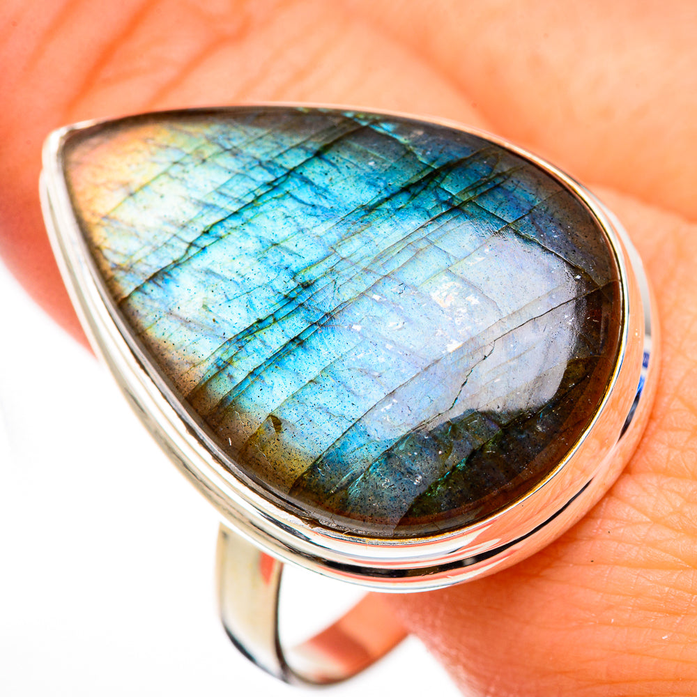 Labradorite Rings handcrafted by Anasilvercos - RING126362