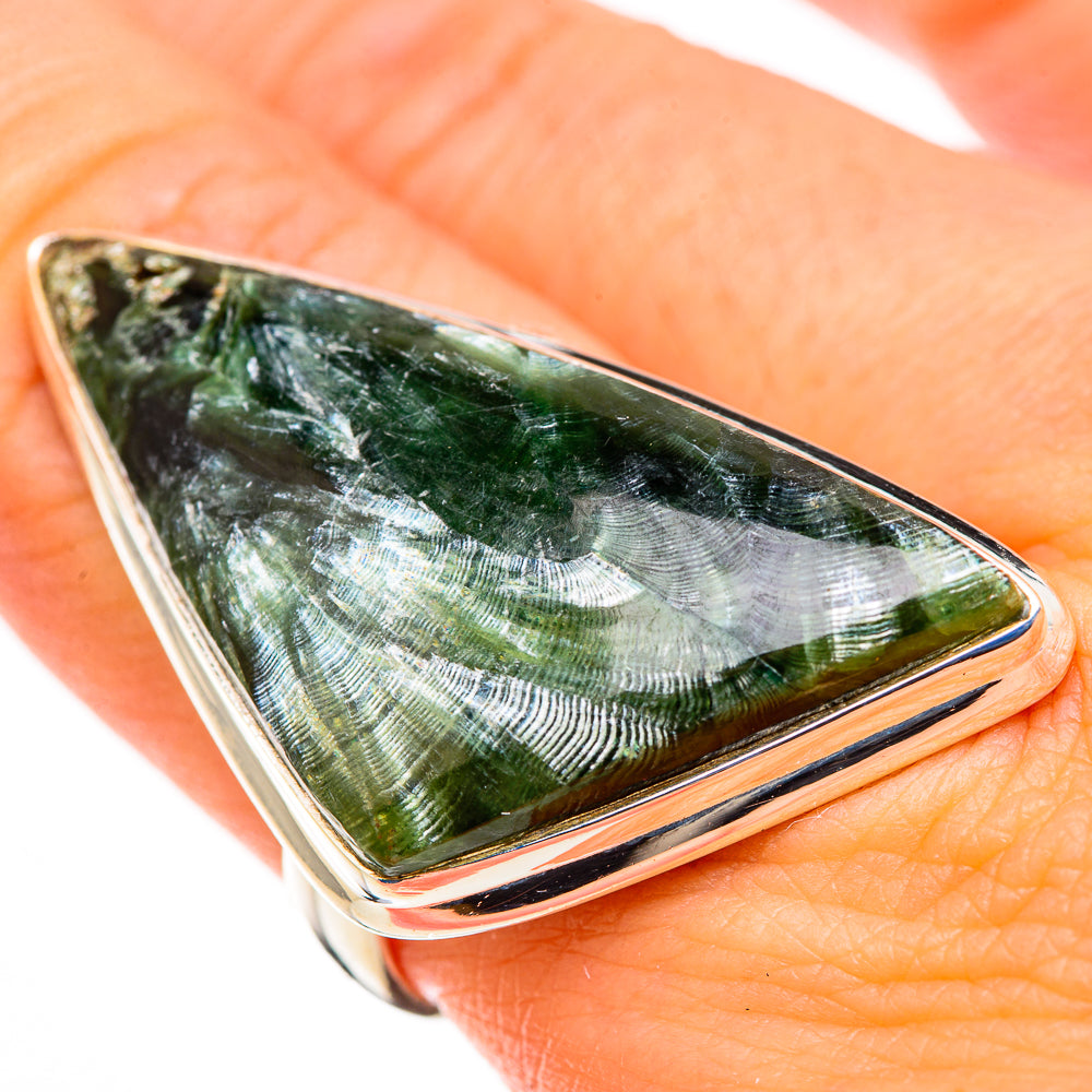 Seraphinite Rings handcrafted by Anasilvercos - RING126363