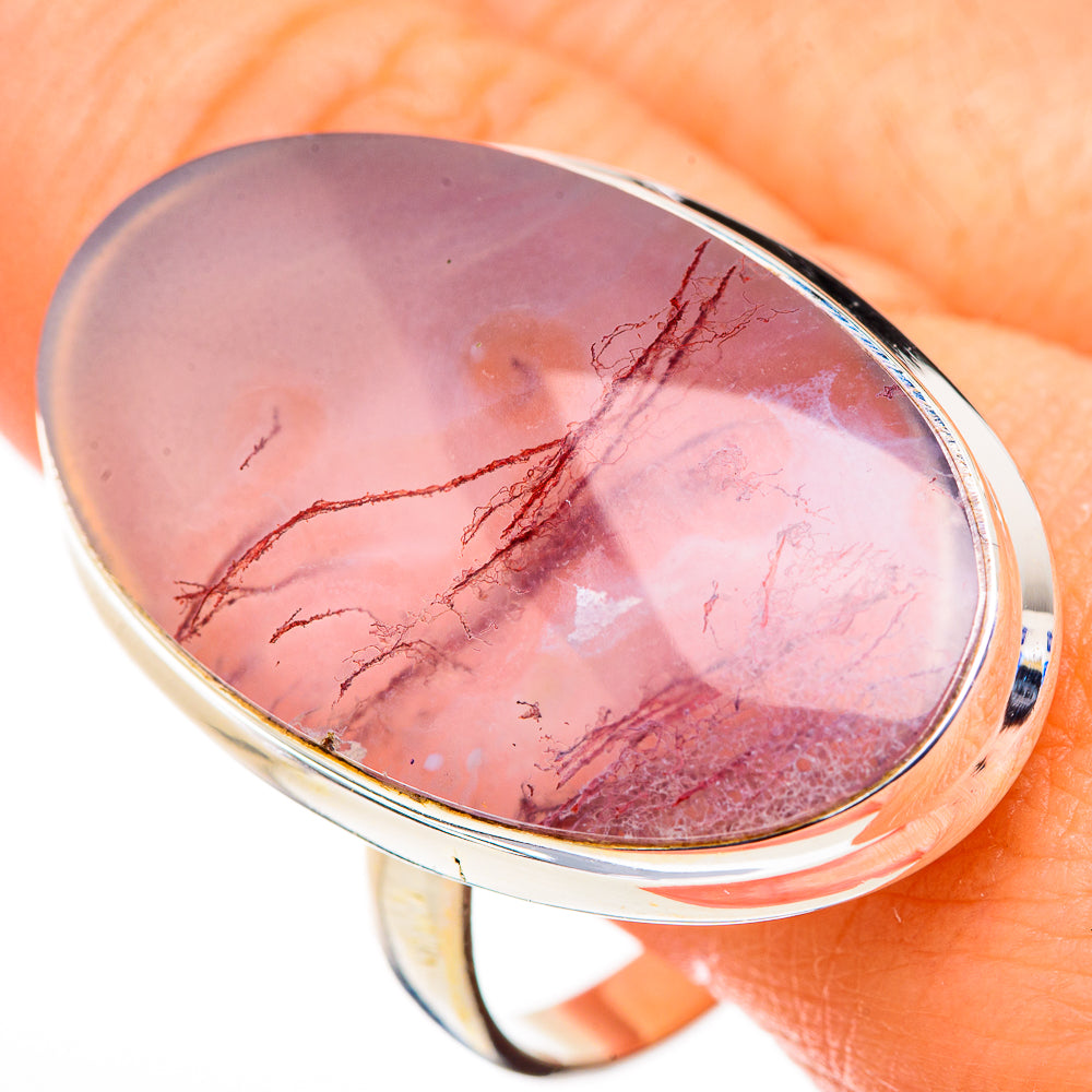 Plume Agate Rings handcrafted by Anasilvercos - RING126365