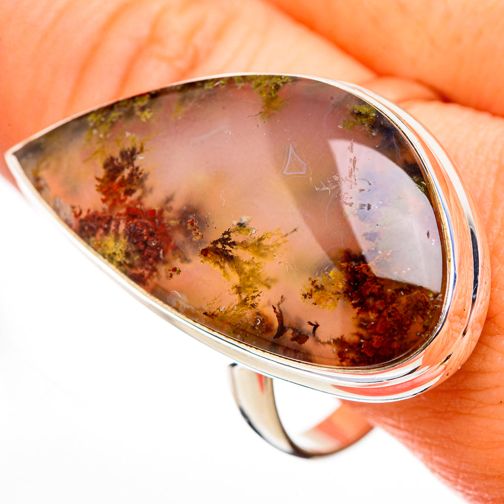 Indonesian Plume Agate Rings handcrafted by Anasilvercos - RING126366