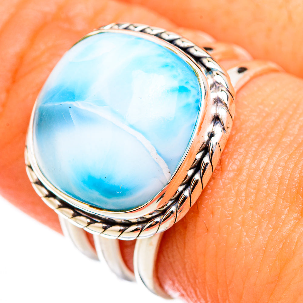 Larimar Rings handcrafted by Anasilvercos - RING126379