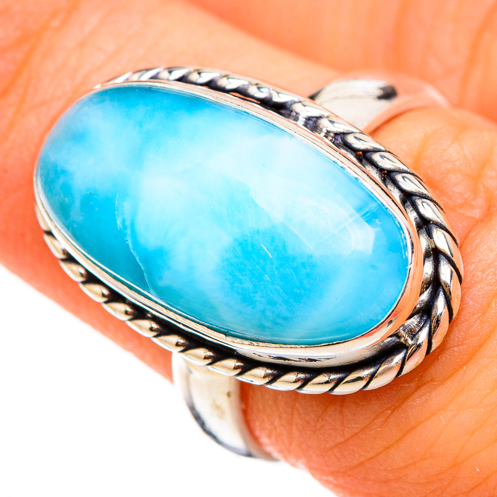 Larimar Rings handcrafted by Anasilvercos - RING126382
