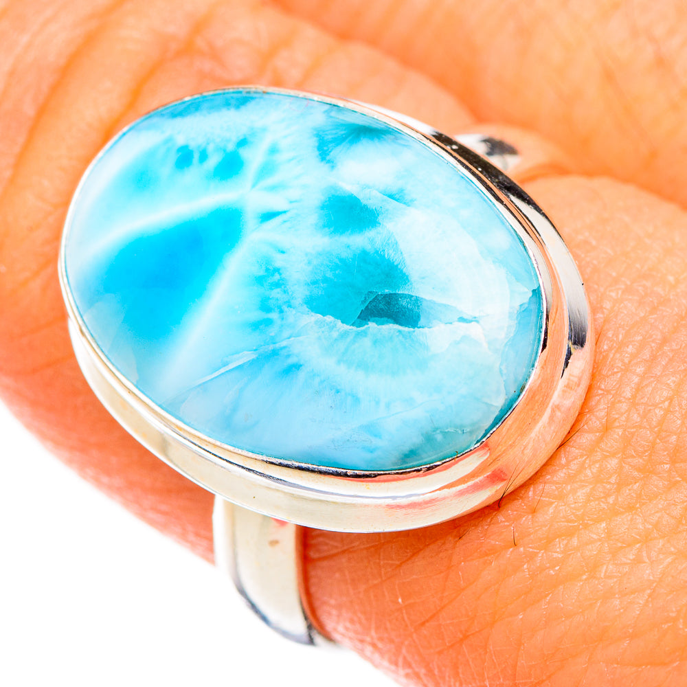 Larimar Rings handcrafted by Anasilvercos - RING126402