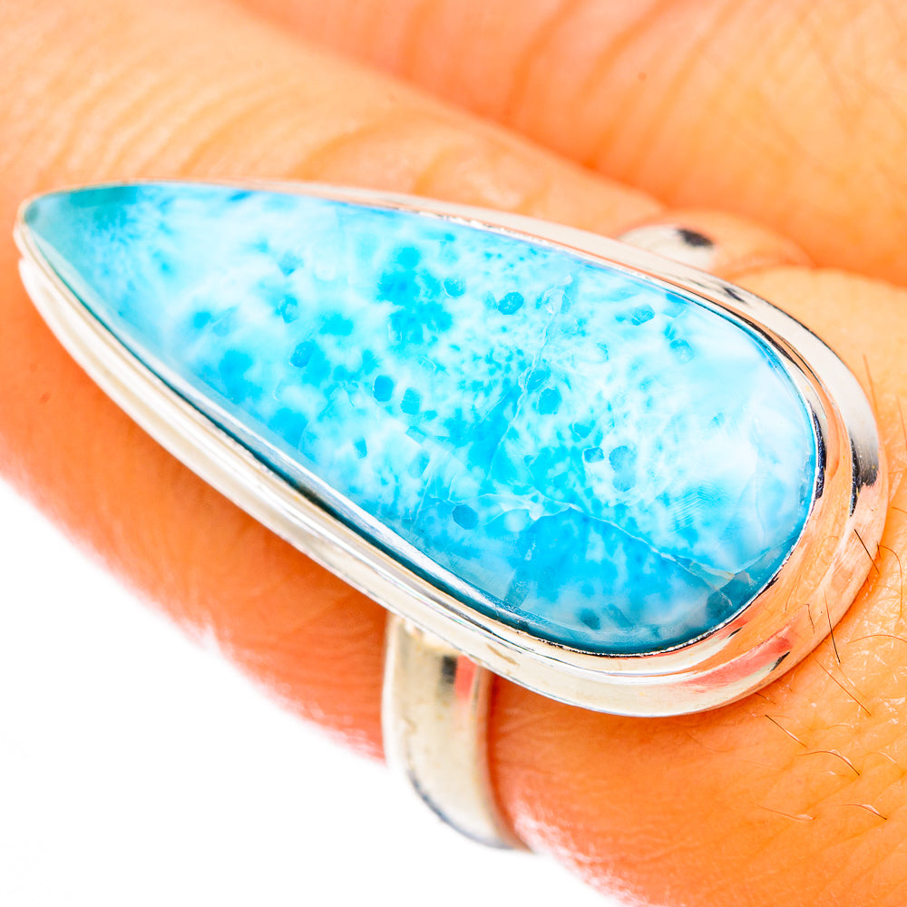 Larimar Rings handcrafted by Anasilvercos - RING126405