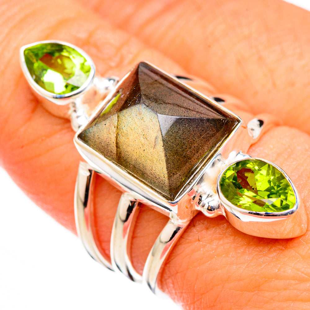 Labradorite Rings handcrafted by Anasilvercos - RING126420