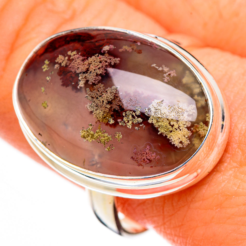 Indonesian Plume Agate Rings handcrafted by Anasilvercos - RING126451