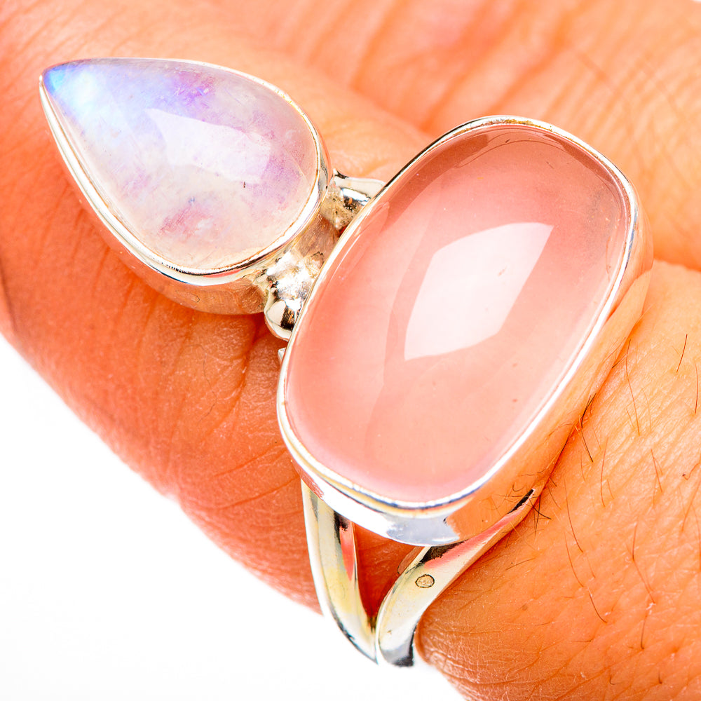 Rose Quartz Rings handcrafted by Anasilvercos - RING126461