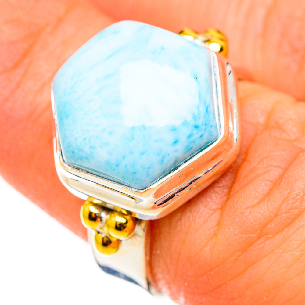 Larimar Rings handcrafted by Anasilvercos - RING126467