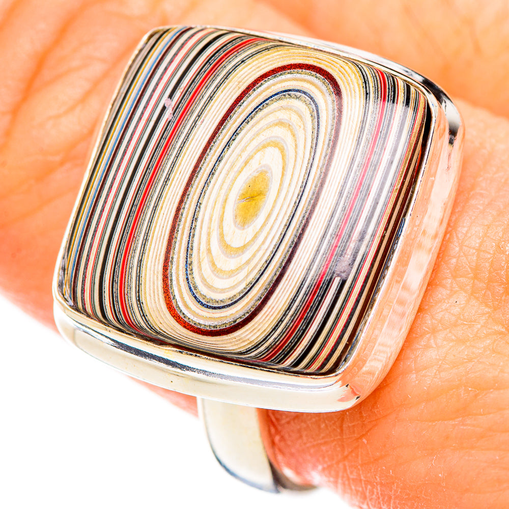 Fordite Rings handcrafted by Anasilvercos - RING126500