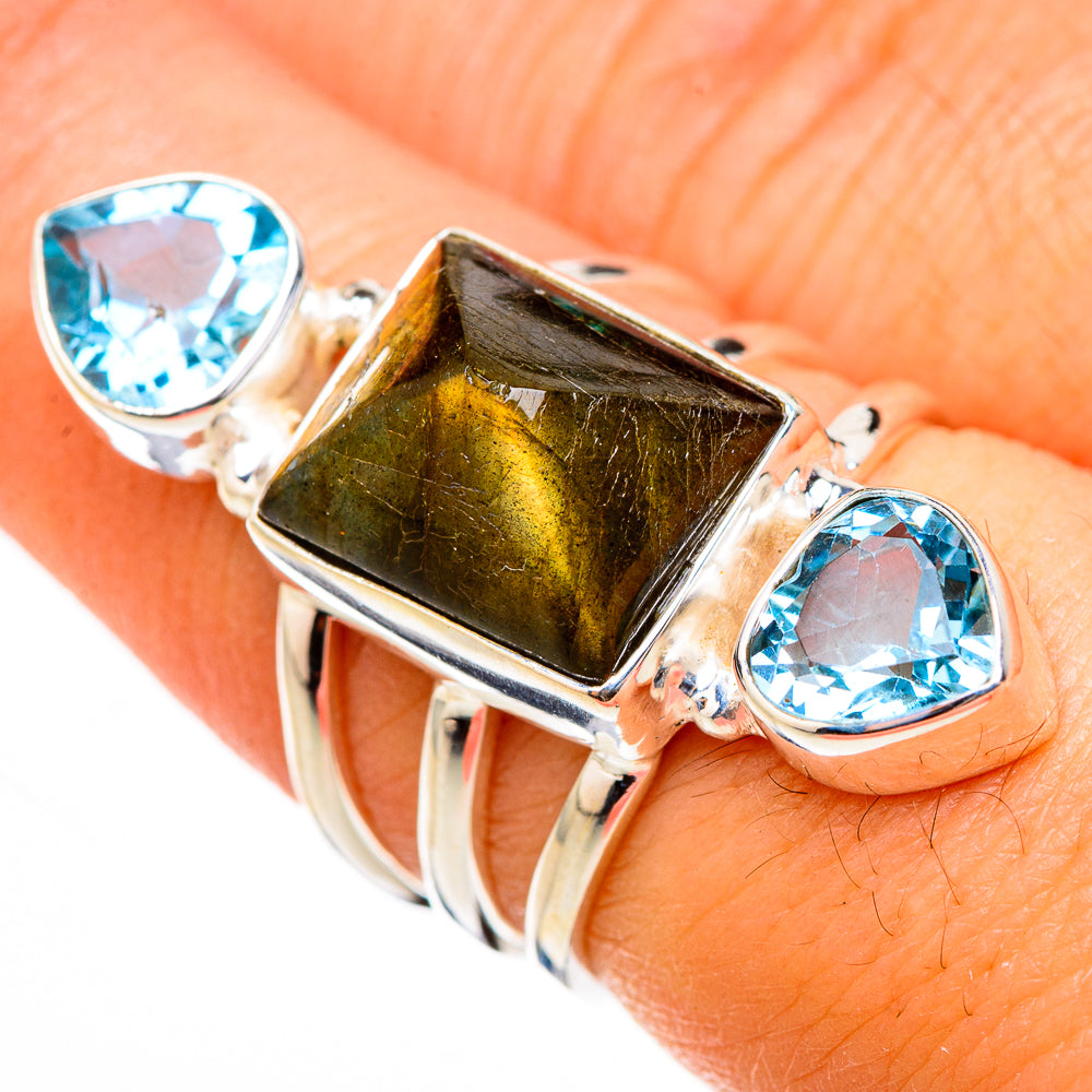 Labradorite Rings handcrafted by Anasilvercos - RING126519