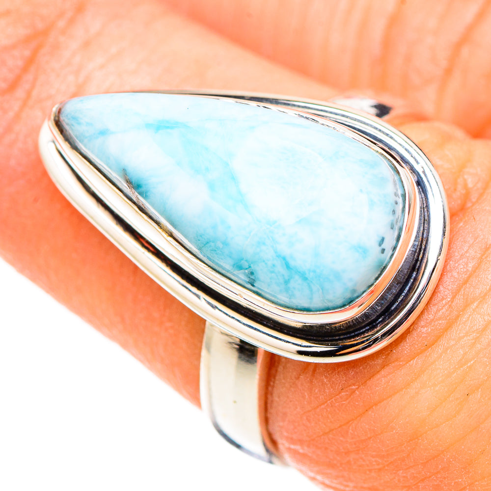 Larimar Rings handcrafted by Anasilvercos - RING126527