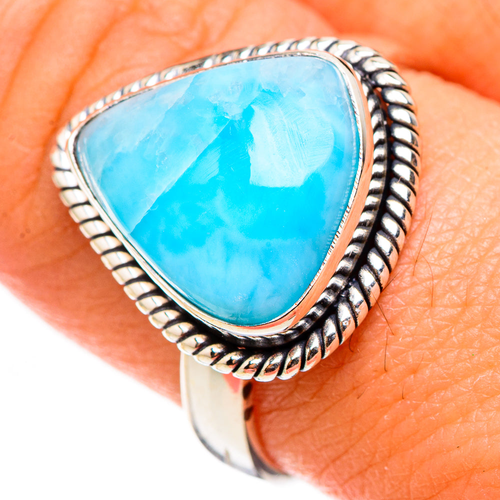Larimar Rings handcrafted by Anasilvercos - RING126534
