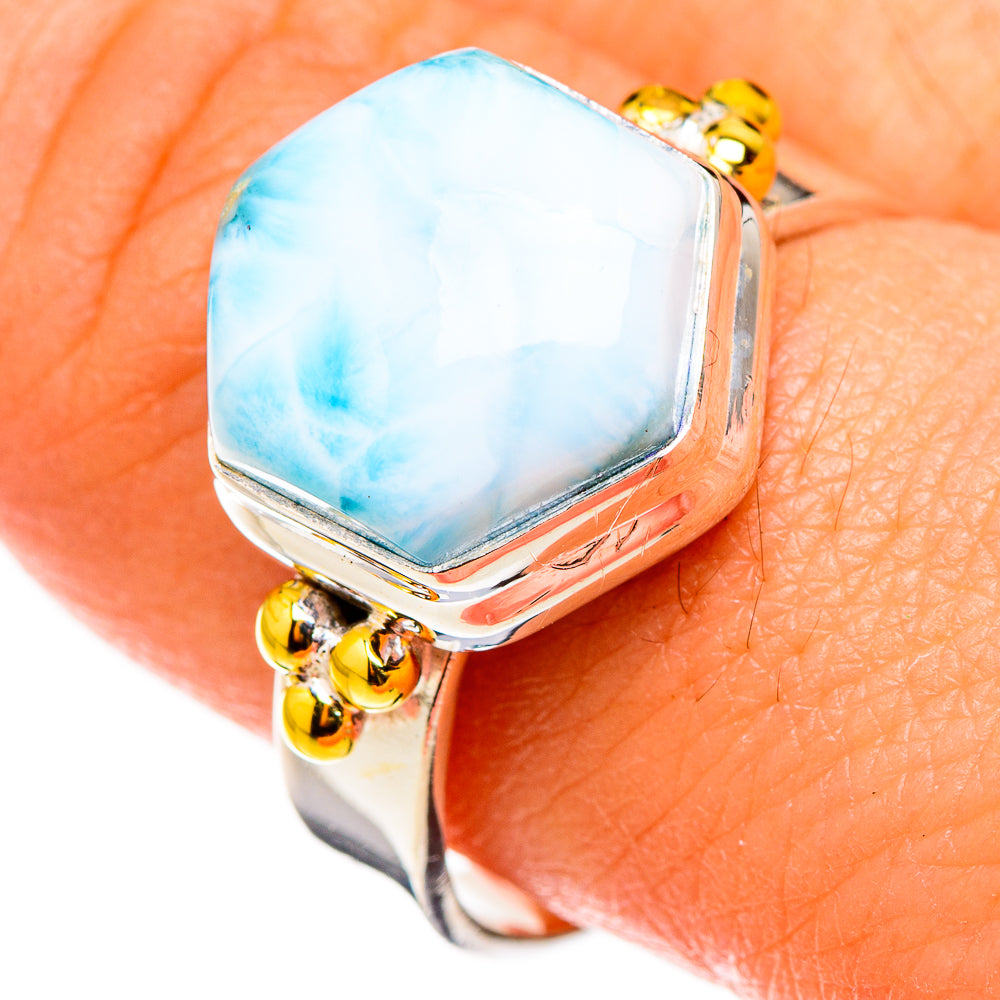Larimar Rings handcrafted by Anasilvercos - RING126538