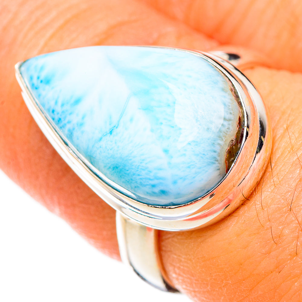 Larimar Rings handcrafted by Anasilvercos - RING126540