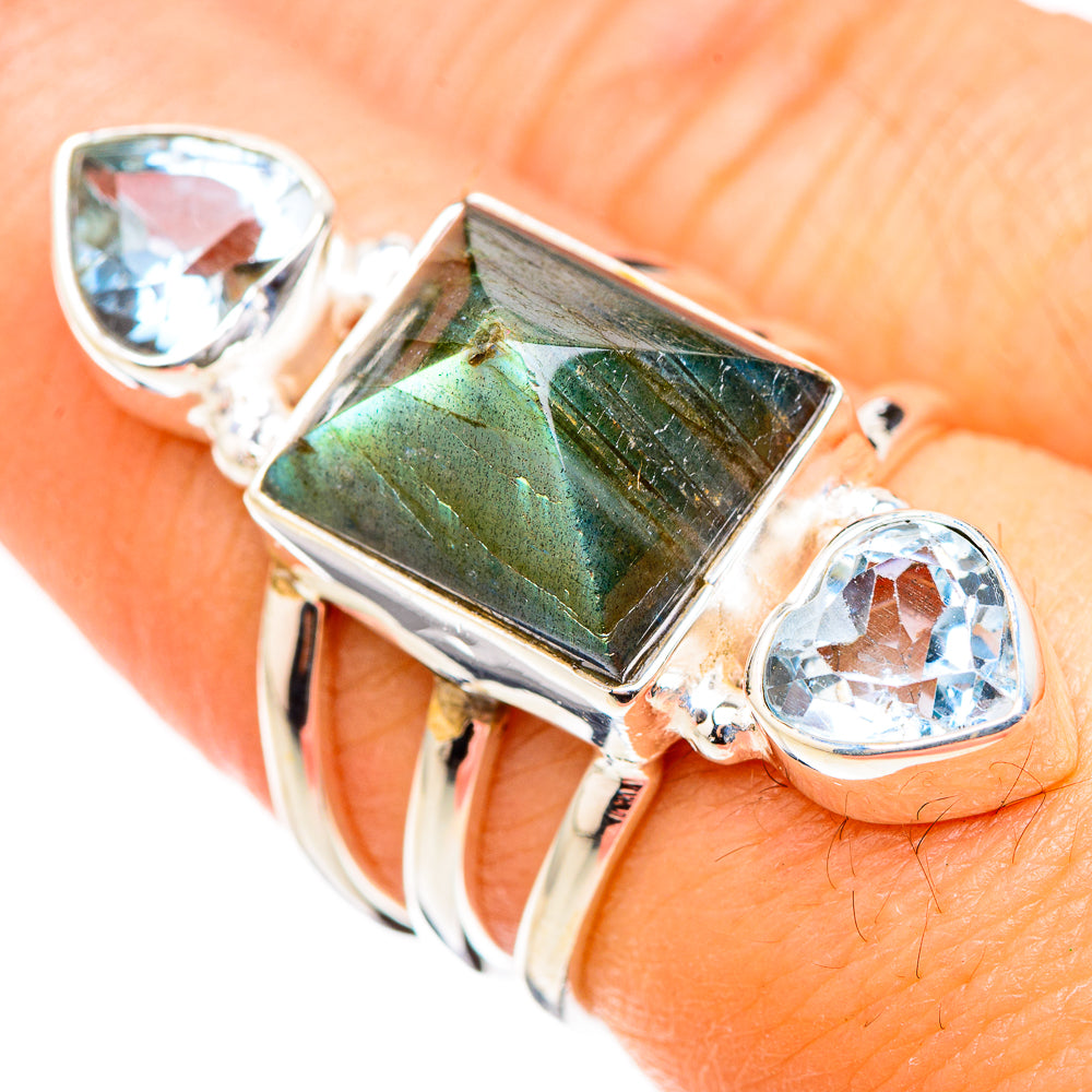 Labradorite Rings handcrafted by Anasilvercos - RING126541