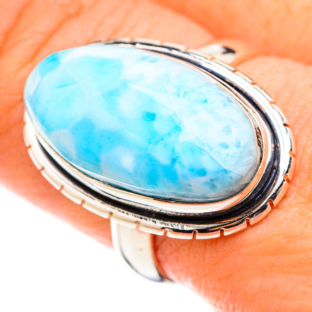 Larimar Rings handcrafted by Anasilvercos - RING126550
