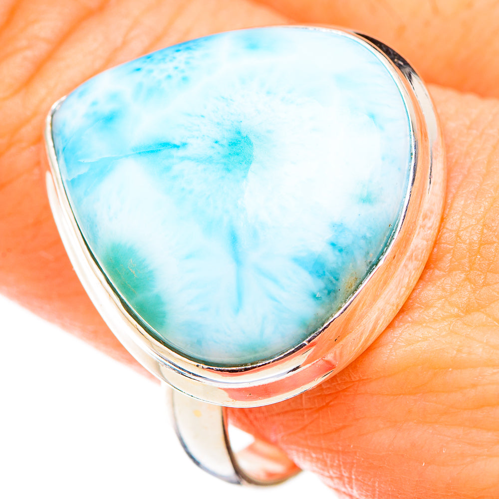 Larimar Rings handcrafted by Anasilvercos - RING126556