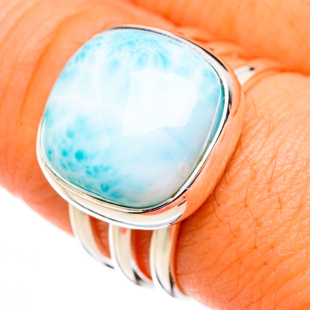Larimar Rings handcrafted by Anasilvercos - RING126564