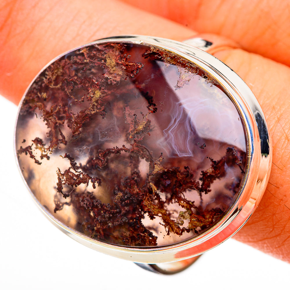 Indonesian Plume Agate Rings handcrafted by Anasilvercos - RING126591