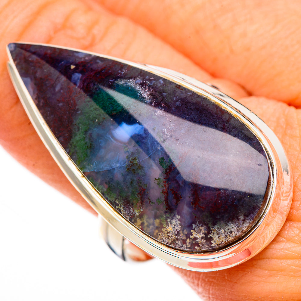 Indonesian Plume Agate Rings handcrafted by Anasilvercos - RING126602