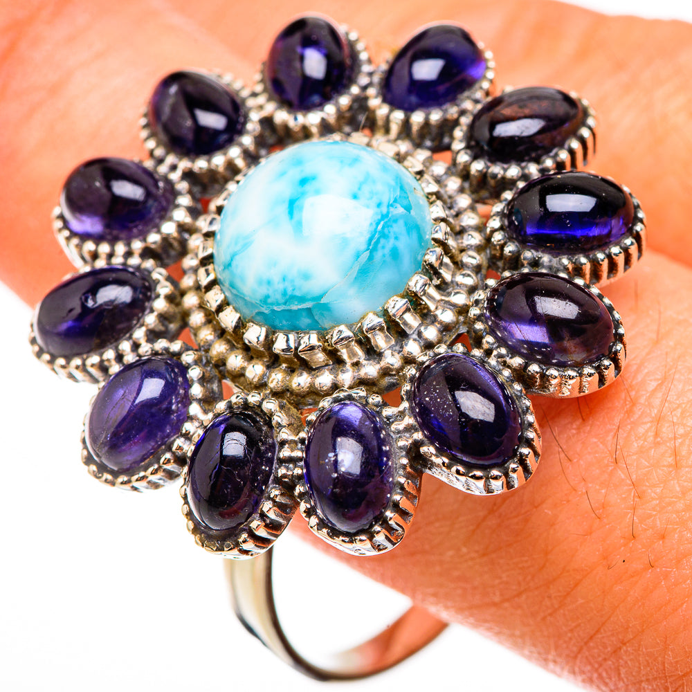 Larimar Rings handcrafted by Anasilvercos - RING126607