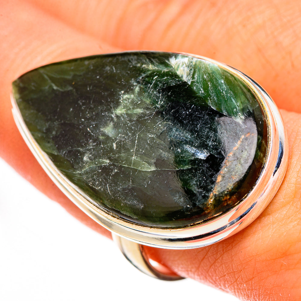 Seraphinite Rings handcrafted by Anasilvercos - RING126613