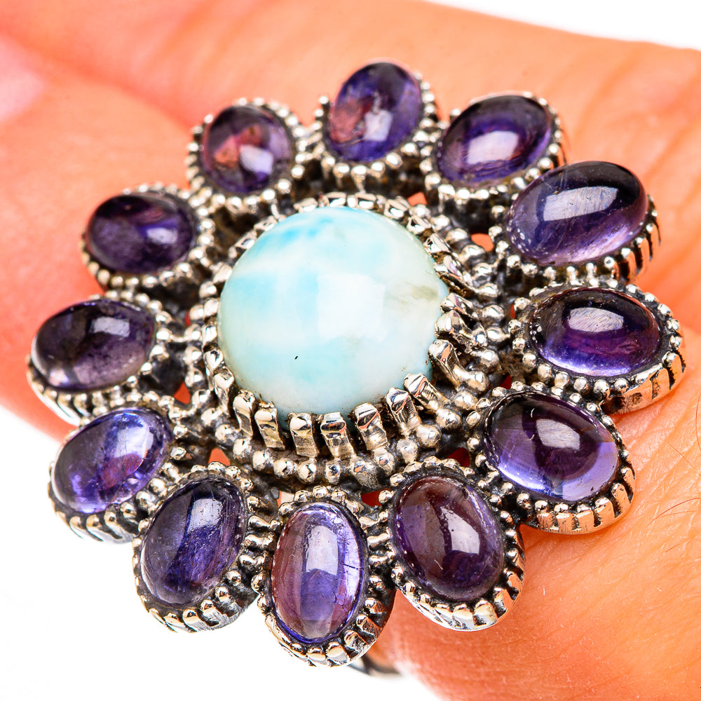 Larimar Rings handcrafted by Anasilvercos - RING126626