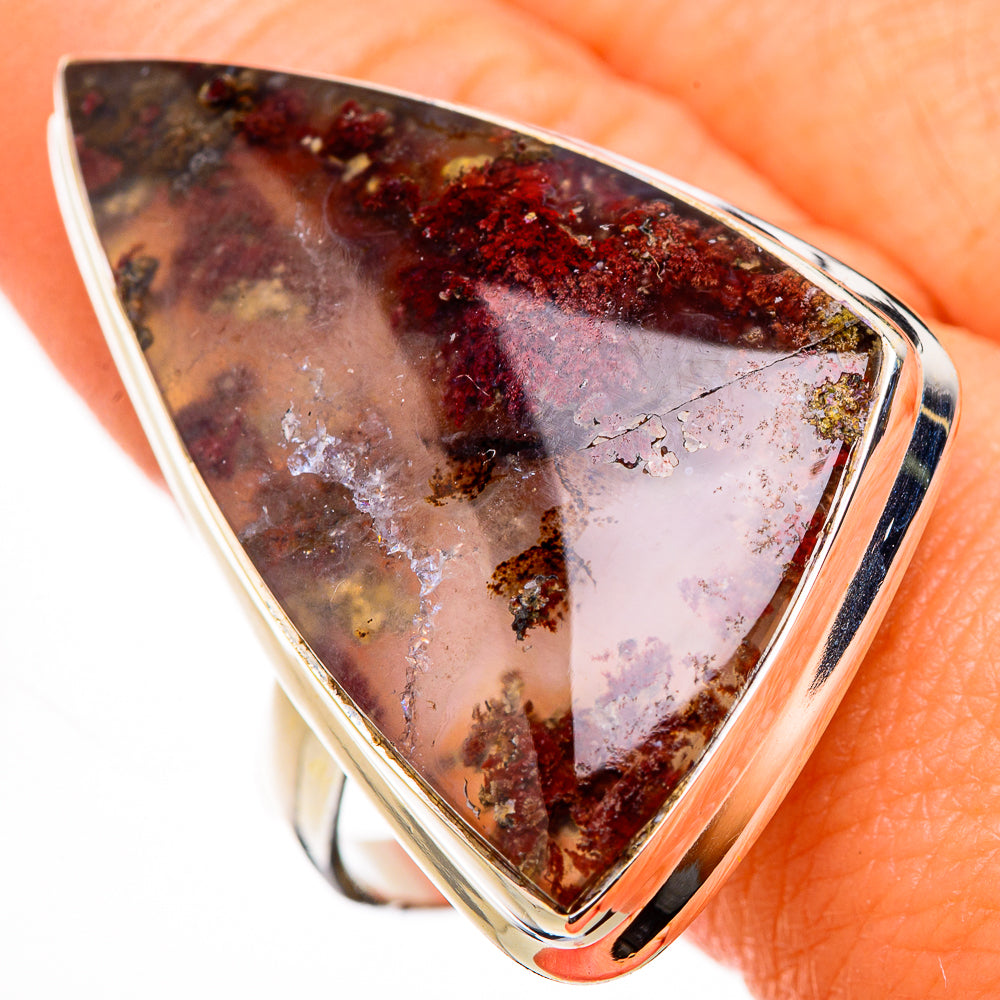 Indonesian Plume Agate Rings handcrafted by Anasilvercos - RING126633