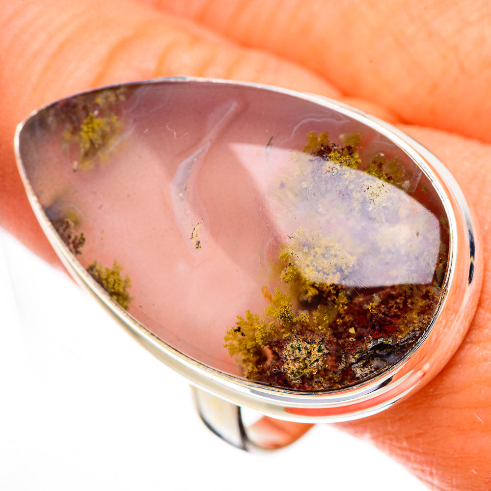 Indonesian Plume Agate Rings handcrafted by Anasilvercos - RING126634