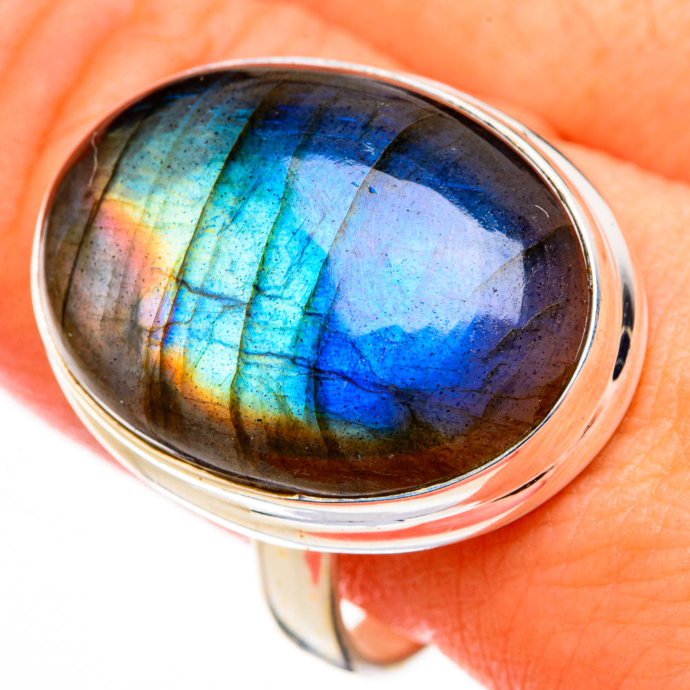 Labradorite Rings handcrafted by Anasilvercos - RING126647