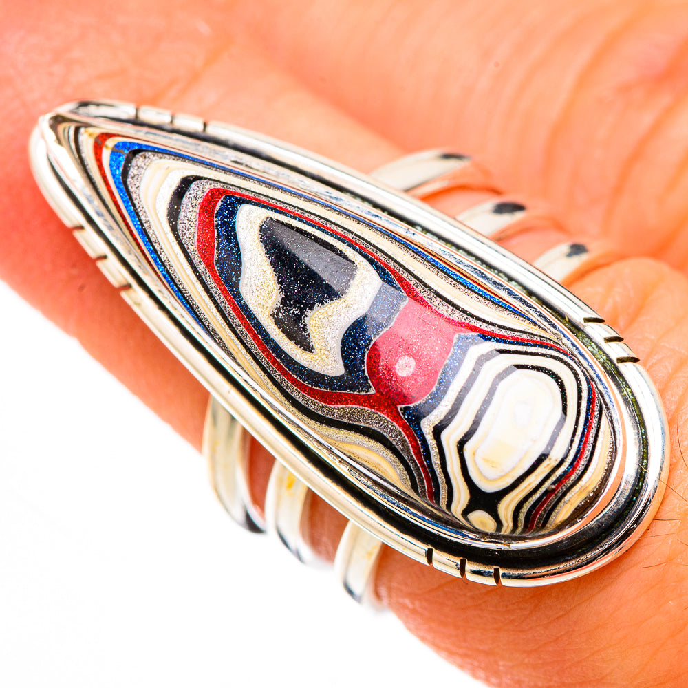 Fordite Rings handcrafted by Anasilvercos - RING126650