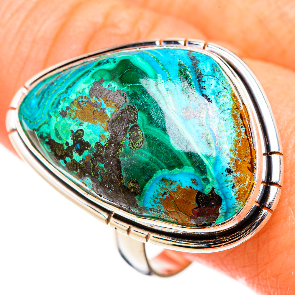 Chrysocolla Rings handcrafted by Anasilvercos - RING126651