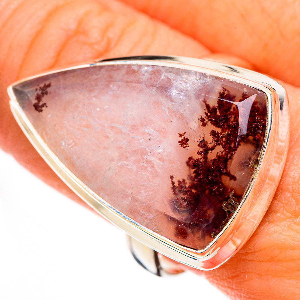 Indonesian Plume Agate Rings handcrafted by Anasilvercos - RING126658