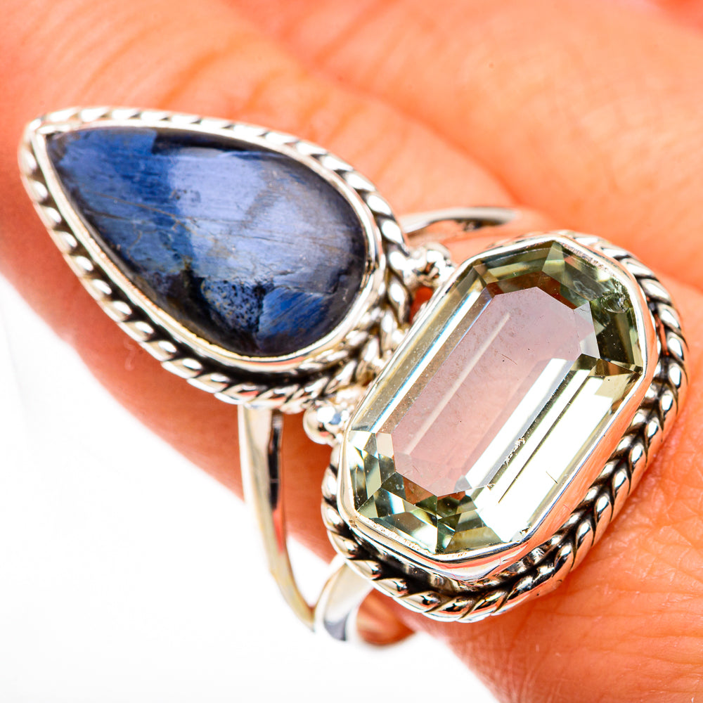 Green Amethyst Rings handcrafted by Anasilvercos - RING126668