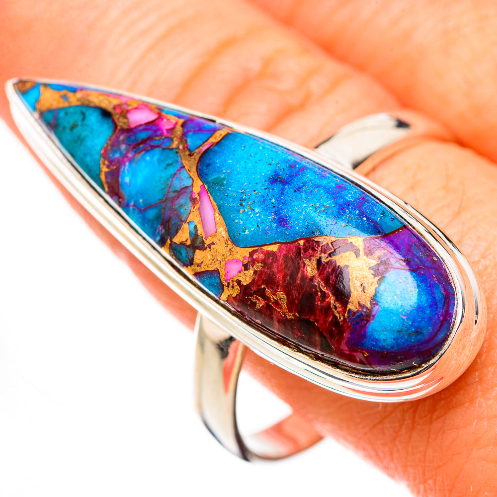 Spiny Oyster Turquoise Rings handcrafted by Anasilvercos - RING126670