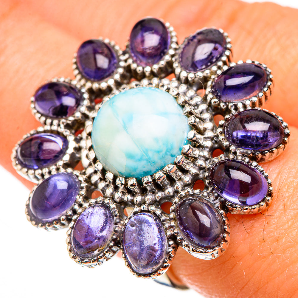 Larimar Rings handcrafted by Anasilvercos - RING126672