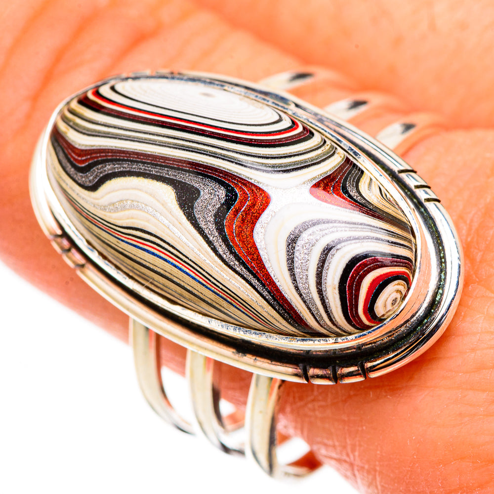 Fordite Rings handcrafted by Anasilvercos - RING126675